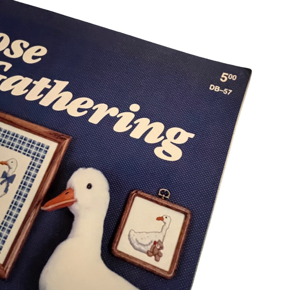 Vintage 1985 Dale Burdett The Goose Gathering Cross Stitch Pattern Book DB-57 - Picture 3 of 5